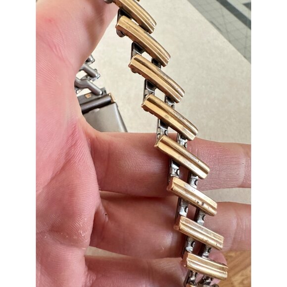 Elgin Shockmaster 60 manual vintage 10kt rolled gold plated tank wrist watch - Picture 7 of 12